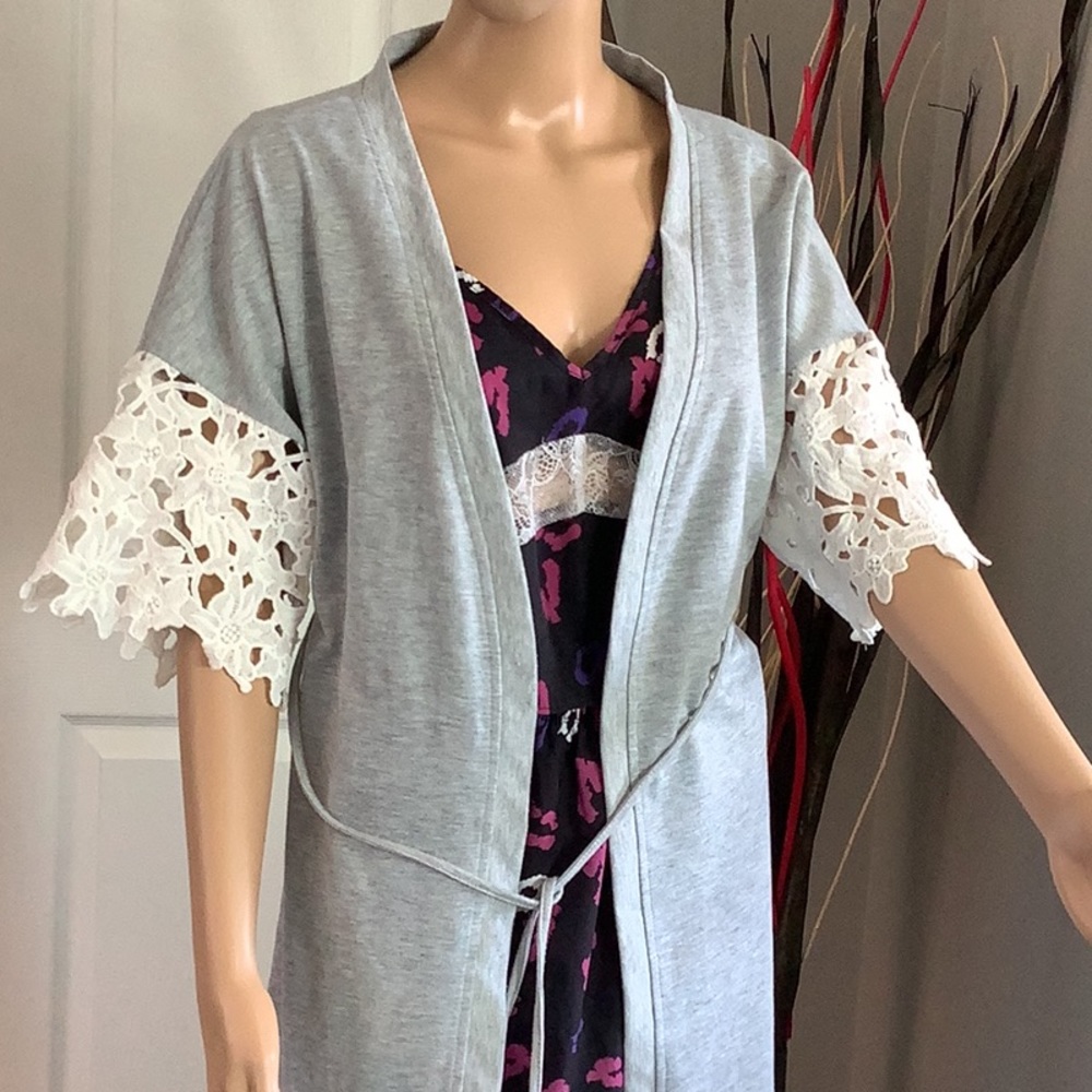 Shein 3 piece pajamas and robe combo.  Size L